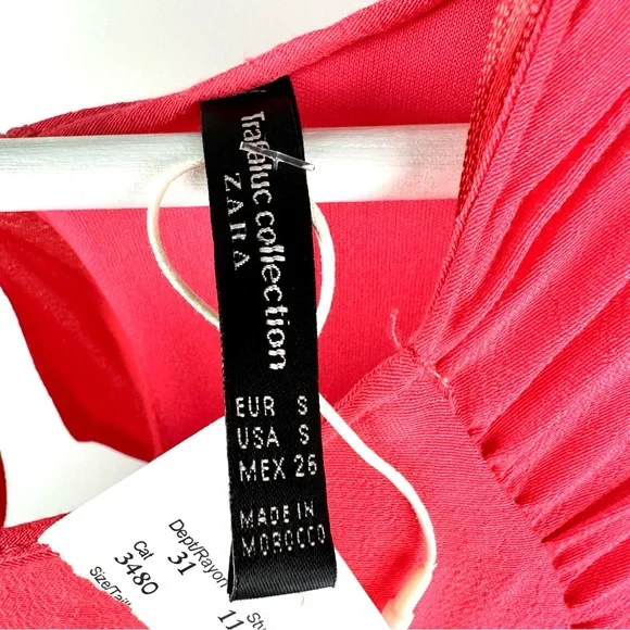 Zara Trafulac Collection Ruffle Open Back Dress - Picture 6 of 6